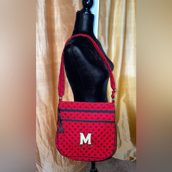 🆕Vera Bradley University of Maryland Terrapins TripleZip Hipster Crossbody Bag - Picture 6 of 11